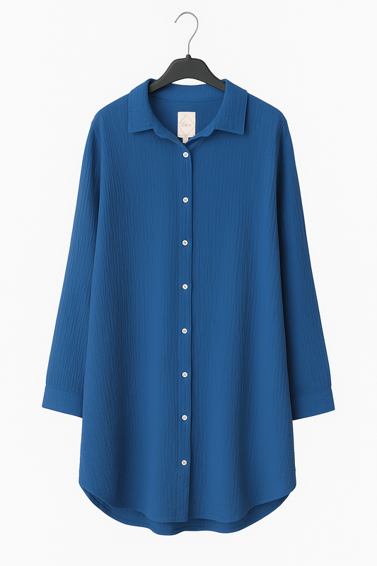 Musselin Longbluse